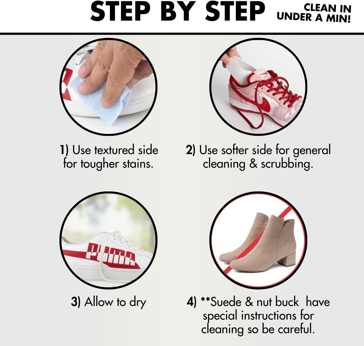 Three seals indicating trust, free shipping, and guarantee, with 'SNEAKERSOUL' written below.