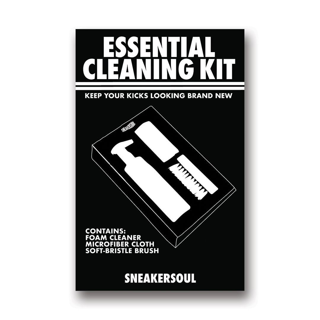 Three circular trust badges: 'Trusted by 10,000+ Sneaker Heads', 'FREE SHIPPING', '100% Money Back GUARANTEE'; 'SNEAKERSOUL' below.